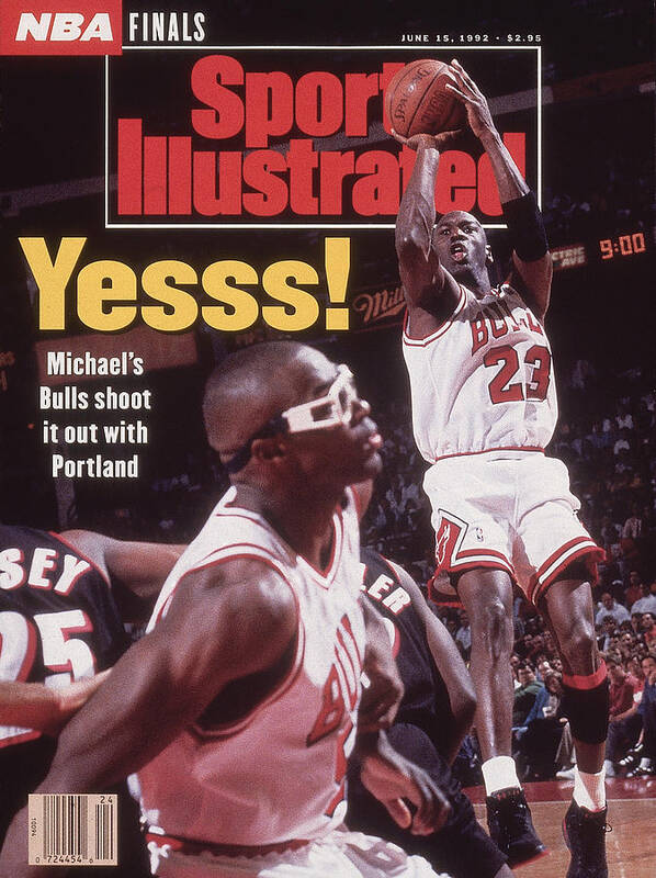 Playoffs Art Print featuring the photograph Chicago Bulls Michael Jordan, 1992 Nba Finals Sports Illustrated Cover by Sports Illustrated