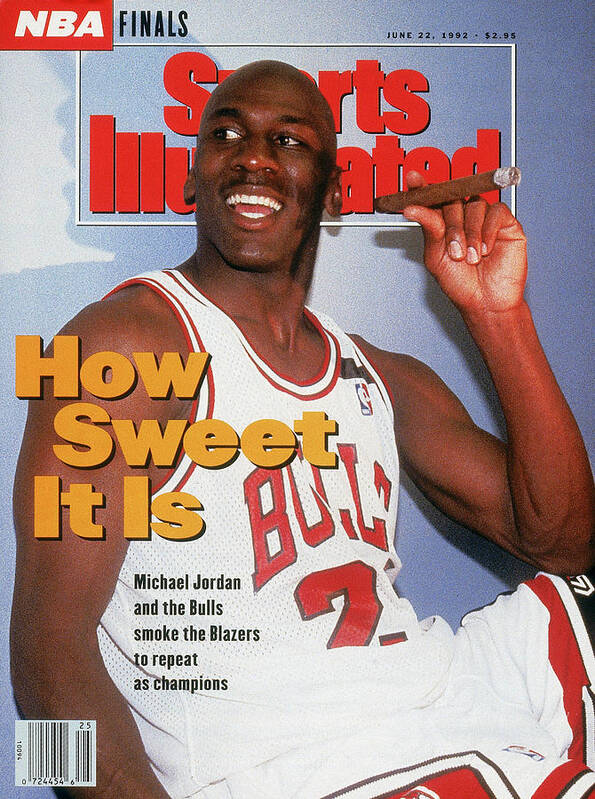 Magazine Cover Art Print featuring the photograph Chicago Bulls Michael Jordan, 1992 Nba Finals Sports Illustrated Cover by Sports Illustrated