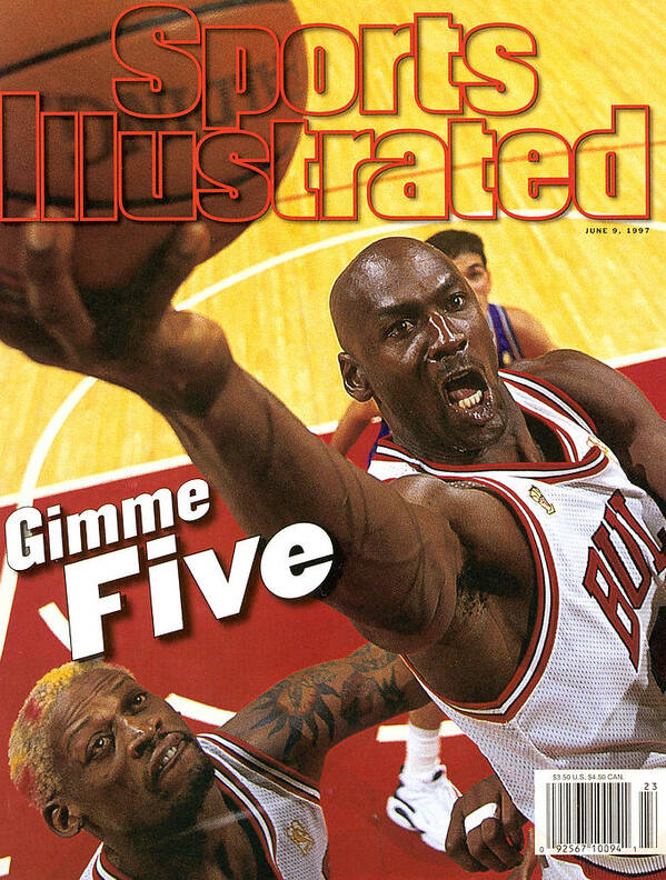 Magazine Cover Art Print featuring the photograph Chicago Bulls Michael Jordan, 1997 Nba Finals Sports Illustrated Cover by Sports Illustrated