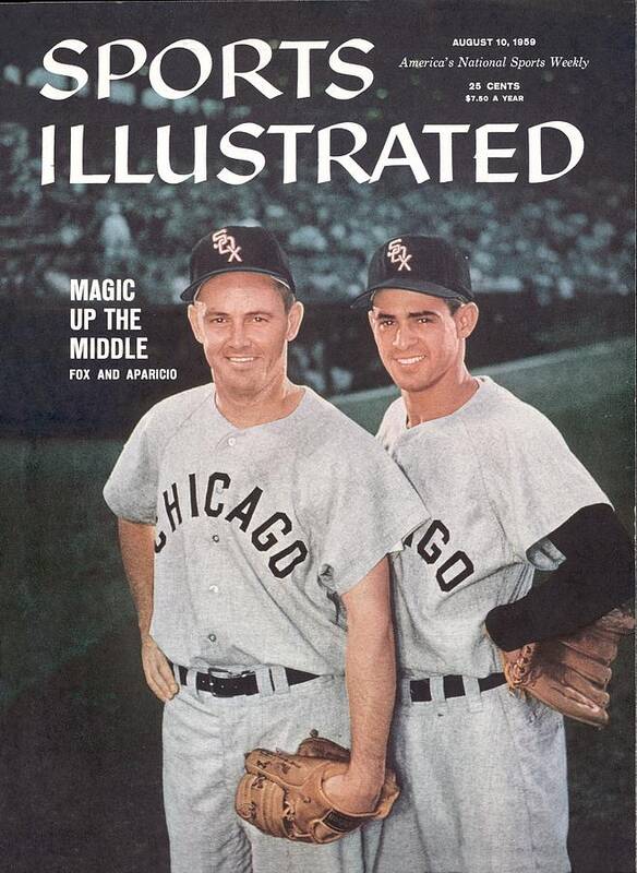 Magazine Cover Art Print featuring the photograph Chicago White Sox Nellie Fox And Luis Aparicio Sports Illustrated Cover by Sports Illustrated