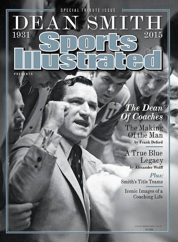 Playoffs Art Print featuring the photograph Dean Smith, 1931 - 2015 Special Tribute Issue Sports Illustrated Cover by Sports Illustrated