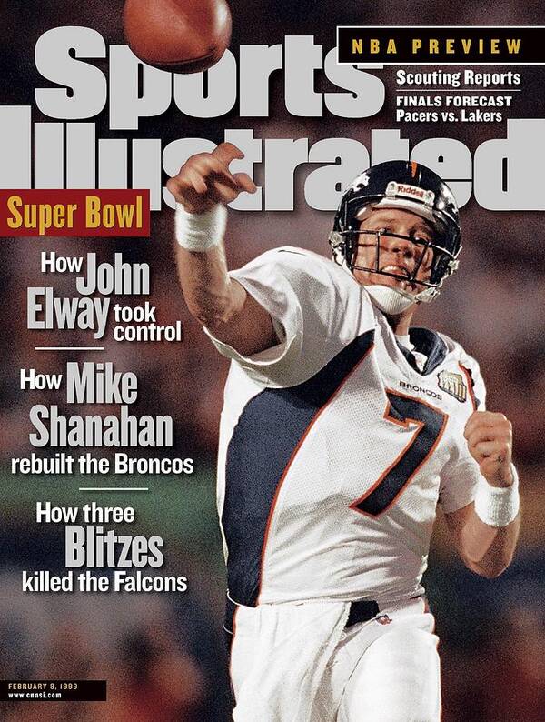 Magazine Cover Art Print featuring the photograph Denver Broncos Qb John Elway, Super Bowl Xxxiii Sports Illustrated Cover by Sports Illustrated