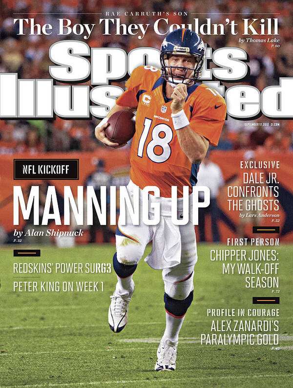 Magazine Cover Art Print featuring the photograph Denver Broncos Vs Pittsburgh Steelers Sports Illustrated Cover by Sports Illustrated