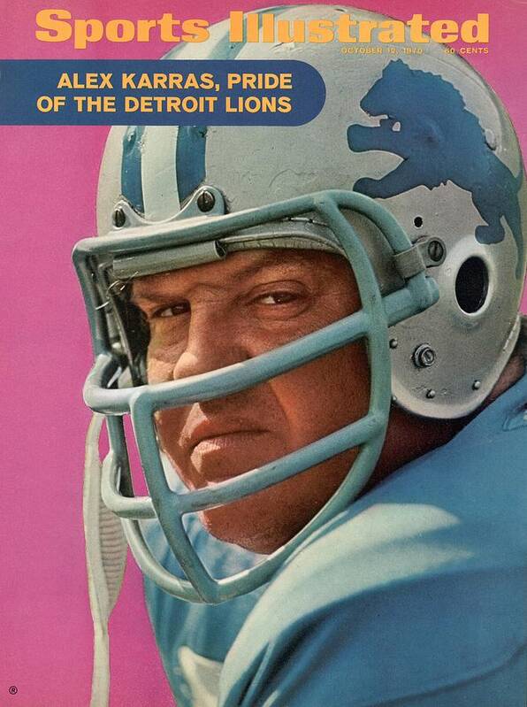 Magazine Cover Art Print featuring the photograph Detroit Lions Alex Karras Sports Illustrated Cover by Sports Illustrated