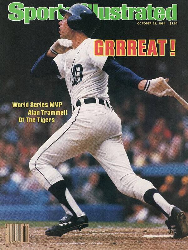 Magazine Cover Art Print featuring the photograph Detroit Tigers Alan Trammell, 1984 World Series Sports Illustrated Cover by Sports Illustrated