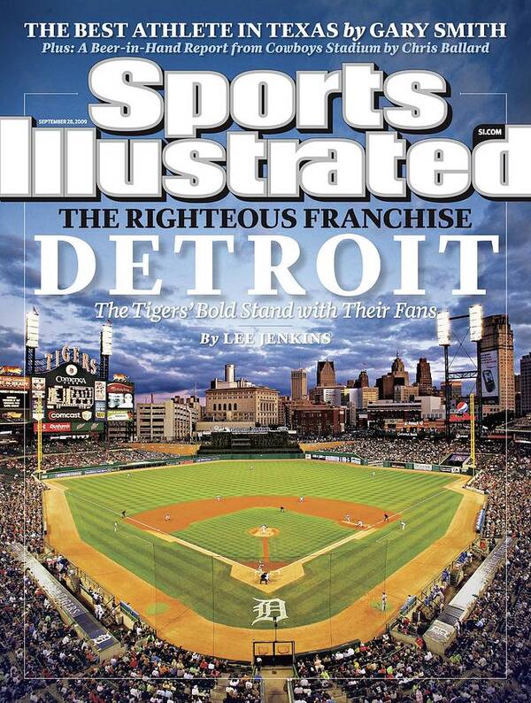 Magazine Cover Art Print featuring the photograph Detroit Tigers Comerica Park Sports Illustrated Cover by Sports Illustrated