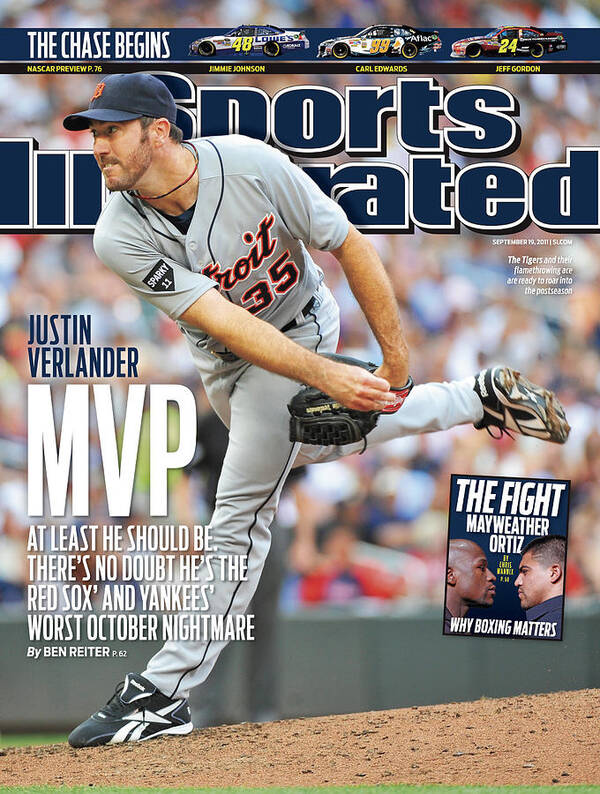 Magazine Cover Art Print featuring the photograph Detroit Tigers V Minnesota Twins Sports Illustrated Cover by Sports Illustrated