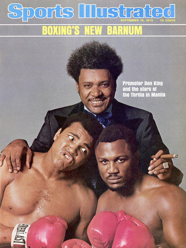 Joe Frazier Art Print featuring the photograph Don King, Muhammad Ali, And Joe Frazier Sports Illustrated Cover by Sports Illustrated