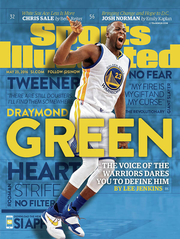 Magazine Cover Art Print featuring the photograph Draymond Green The Voice Of The Warriors Dares You To Sports Illustrated Cover by Sports Illustrated