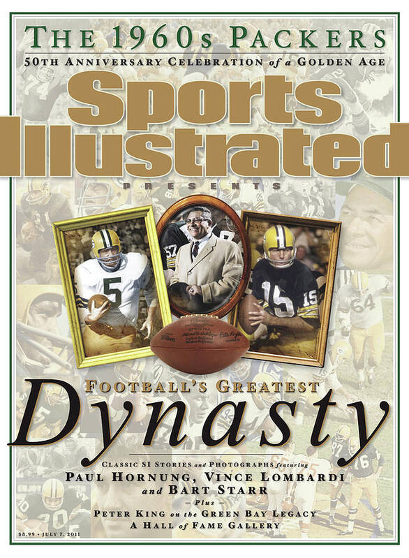 Celebration Art Print featuring the photograph Footballs Greatest Dynasty The 1960s Packers Sports Illustrated Cover by Sports Illustrated