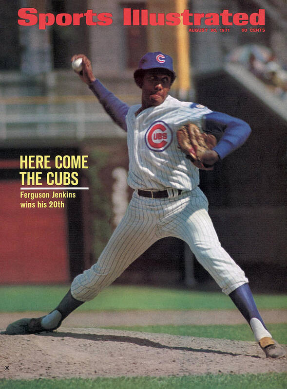Magazine Cover Art Print featuring the photograph Here Come The Cubs Ferguson Jenkins Wins His 20th Sports Illustrated Cover by Sports Illustrated