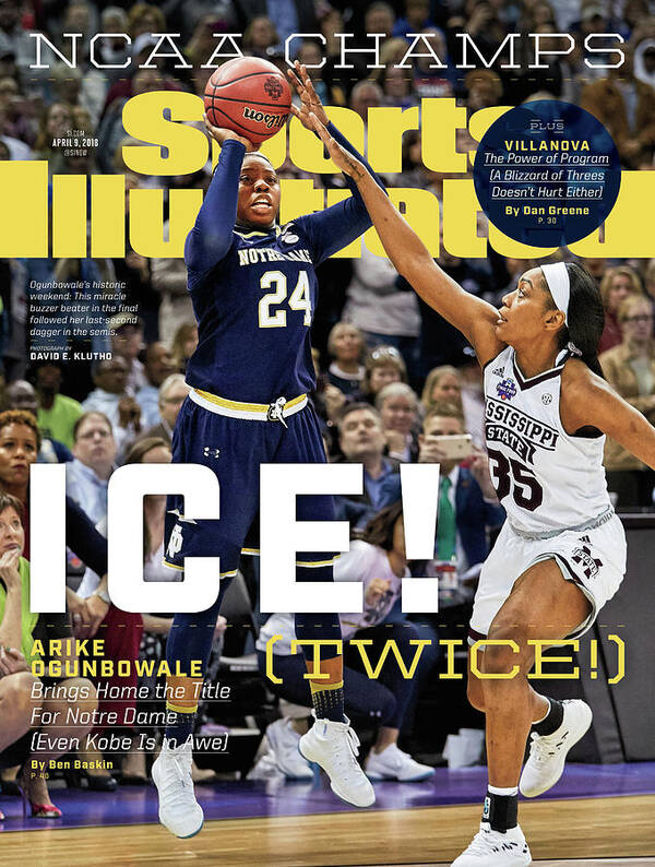 Point Art Print featuring the photograph Ice Twice Arike Ogunbowale Brings Home The Title For Notre Sports Illustrated Cover by Sports Illustrated