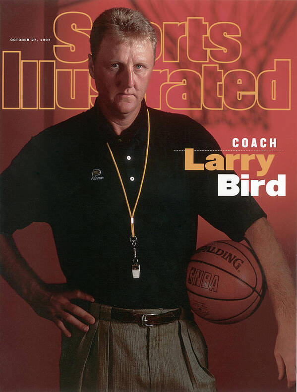 Magazine Cover Art Print featuring the photograph Indiana Pacers Coach Larry Bird Sports Illustrated Cover by Sports Illustrated