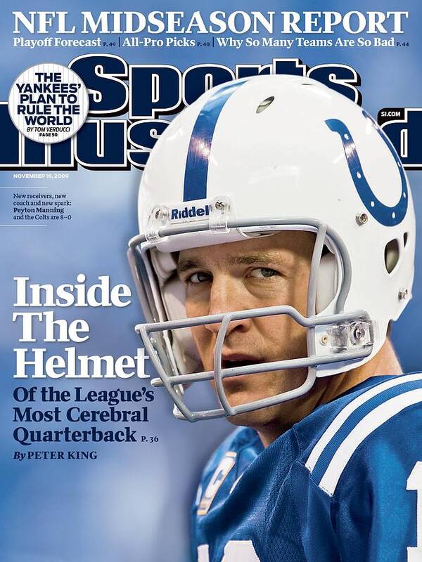 Indianapolis Colts Art Print featuring the photograph Indianapolis Colts Qb Peyton Manning Sports Illustrated Cover by Sports Illustrated