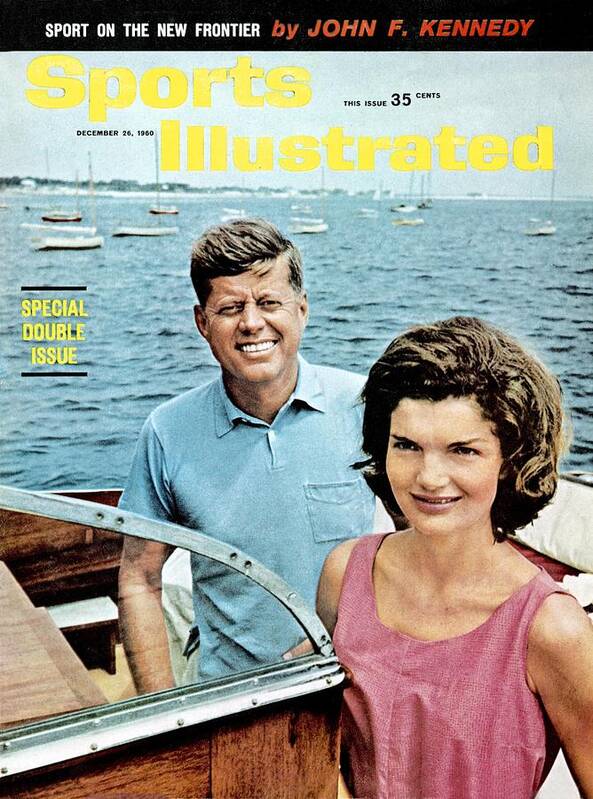 Magazine Cover Art Print featuring the photograph John F. Kennedy And Jackie Kennedy Sports Illustrated Cover by Sports Illustrated