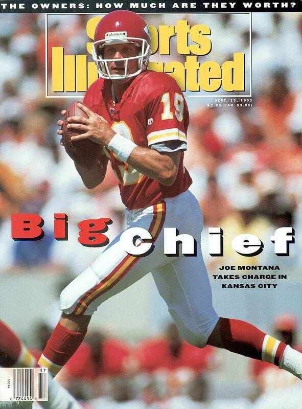Tampa Art Print featuring the photograph Kansas City Chiefs Qb Joe Montana... Sports Illustrated Cover by Sports Illustrated