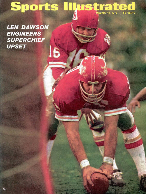 Magazine Cover Art Print featuring the photograph Kansas City Chiefs Qb Len Dawson, Super Bowl Iv Sports Illustrated Cover by Sports Illustrated