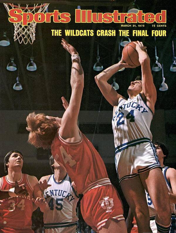 Magazine Cover Art Print featuring the photograph Kentucky Mike Flynn, 1975 Ncaa Mideast Regional Playoffs Sports Illustrated Cover by Sports Illustrated