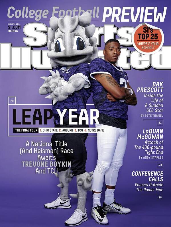 Magazine Cover Art Print featuring the photograph Leap Year 2015 College Football Preview Issue Sports Illustrated Cover by Sports Illustrated