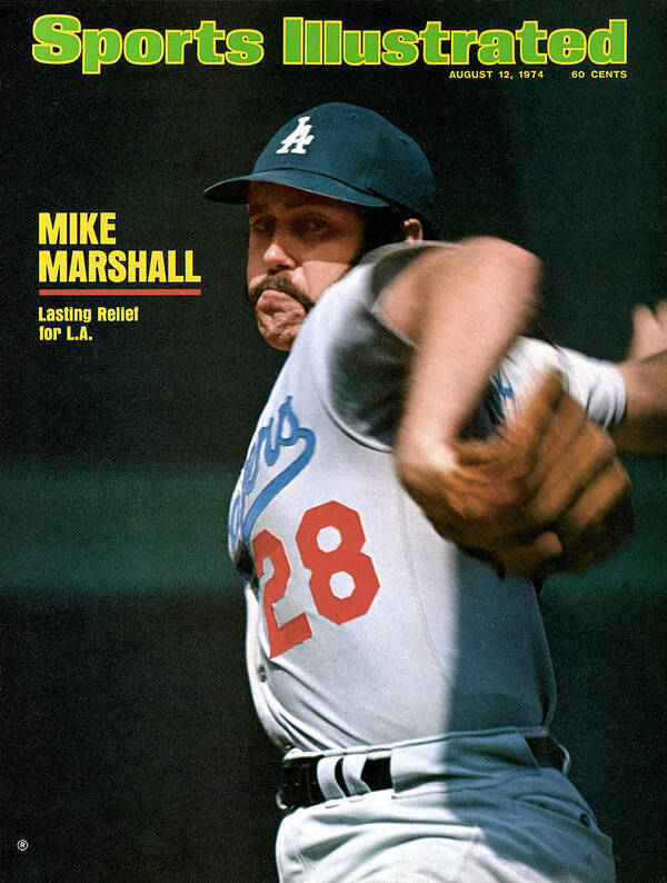 Atlanta Art Print featuring the photograph Los Angeles Dodgers Mike Marshall... Sports Illustrated Cover by Sports Illustrated