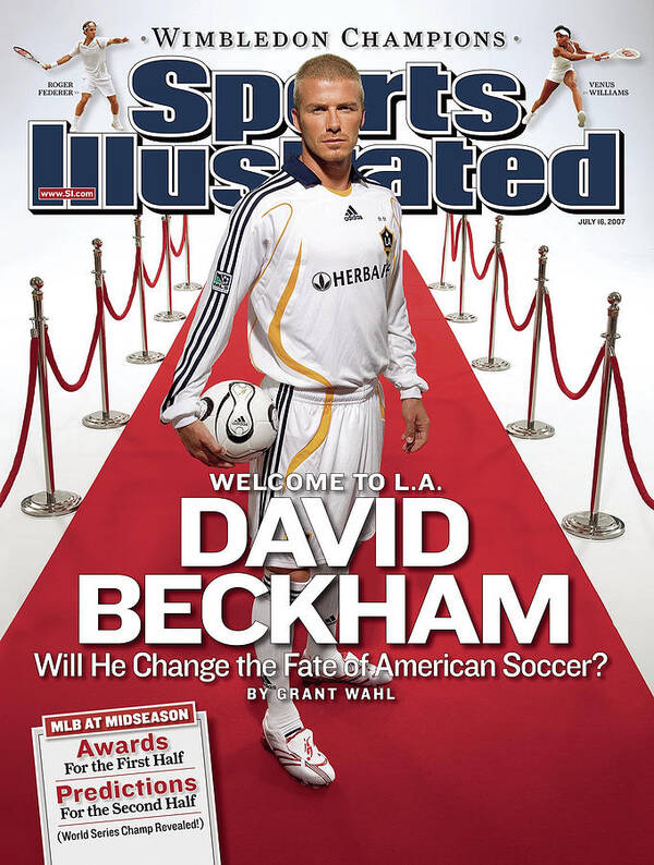 Magazine Cover Art Print featuring the photograph Los Angeles Galaxy David Beckham Sports Illustrated Cover by Sports Illustrated