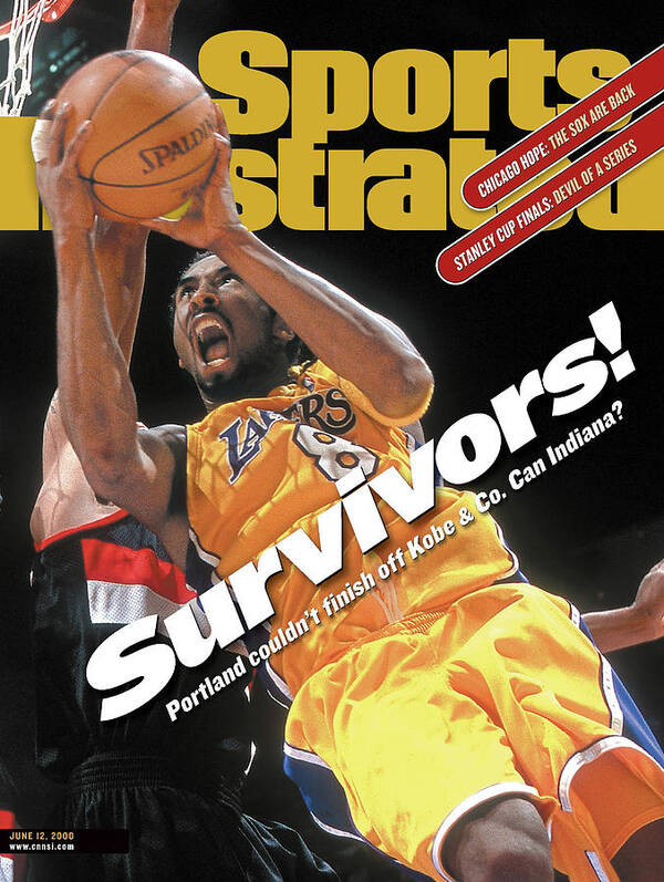 Playoffs Art Print featuring the photograph Los Angeles Lakers Kobe Bryant, 2000 Nba Western Conference Sports Illustrated Cover by Sports Illustrated