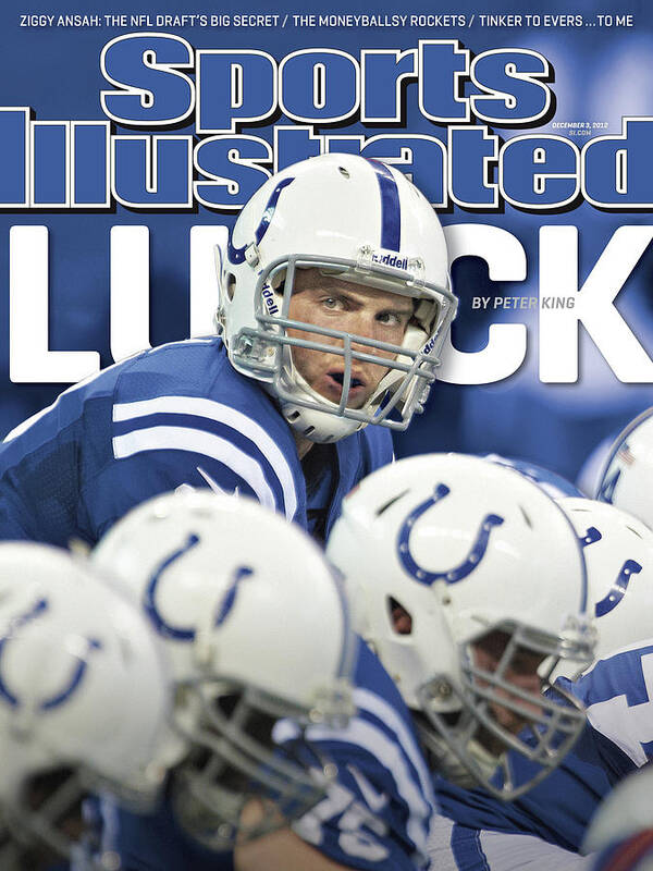 Magazine Cover Art Print featuring the photograph Luck Andrew Luck Of The Indianapolis Colts Sports Illustrated Cover by Sports Illustrated