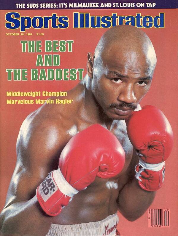 1980-1989 Art Print featuring the photograph Marvelous Marvin Hagler, Middleweight Boxing Sports Illustrated Cover by Sports Illustrated