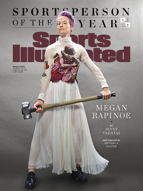 Magazine Cover Art Print featuring the photograph Megan Rapinoe, 2019 Sportsperson Of The Year Sports Illustrated Cover by Sports Illustrated