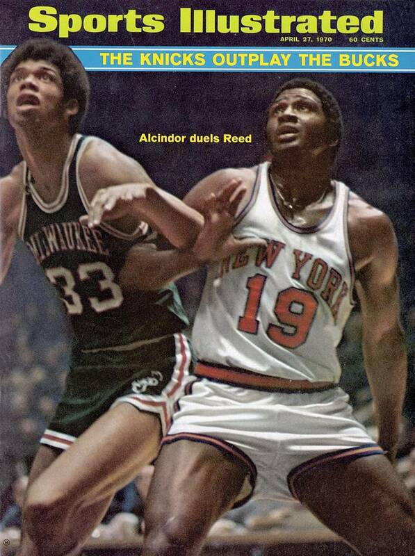 Magazine Cover Art Print featuring the photograph Milwaukee Bucks Lew Alcindor, 1970 Nba Playoffs Sports Illustrated Cover by Sports Illustrated