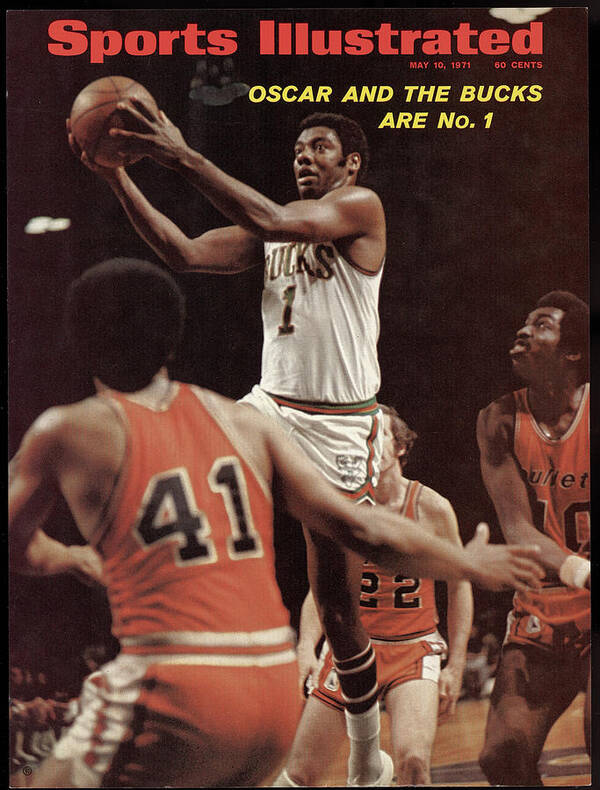 Oscar Robertson Art Print featuring the photograph Milwaukee Bucks Oscar Robertson, 1971 Nba Finals Sports Illustrated Cover by Sports Illustrated