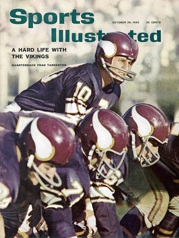 Magazine Cover Art Print featuring the photograph Minnesota Vikings Qb Fran Tarkenton... Sports Illustrated Cover by Sports Illustrated