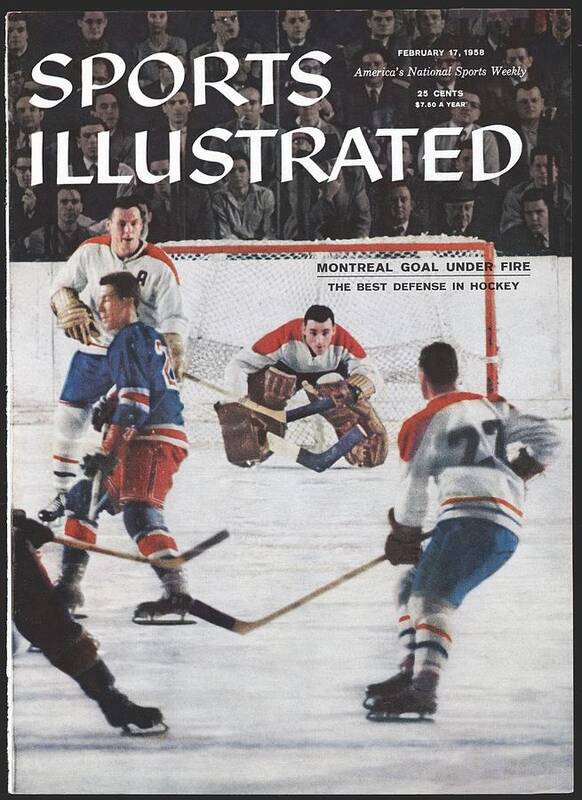 Magazine Cover Art Print featuring the photograph Montreal Canadiens Goalie Jacques Plante Sports Illustrated Cover by Sports Illustrated