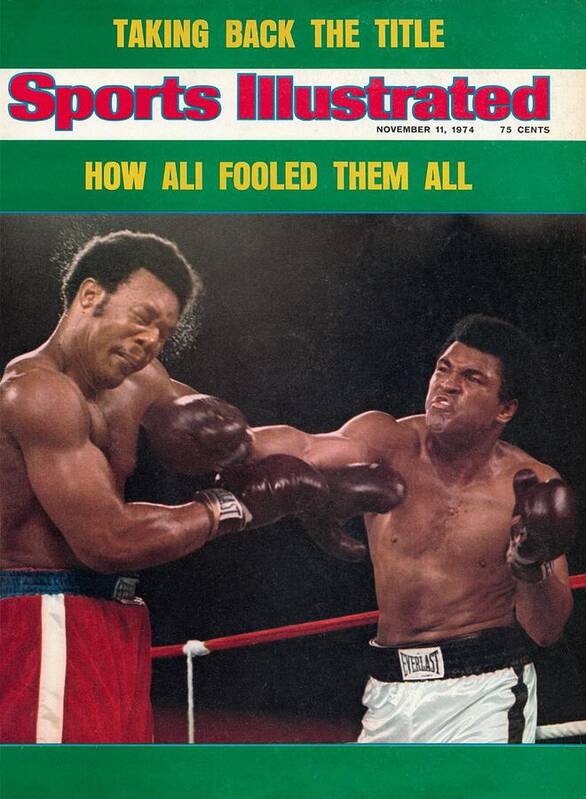 Magazine Cover Art Print featuring the photograph Muhammad Ali, 1974 Wbawbc Heavyweight Title Sports Illustrated Cover by Sports Illustrated