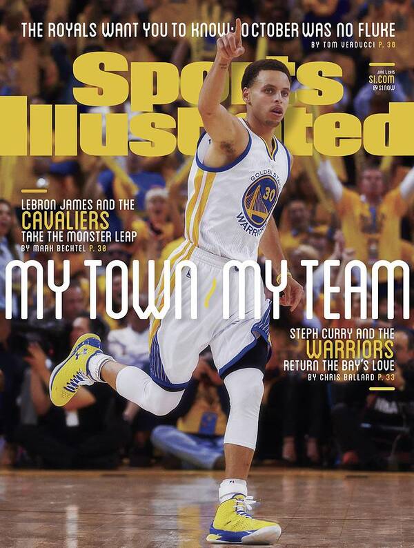 Magazine Cover Art Print featuring the photograph My Town, My Team Steph Curry And The Warriors Return The Sports Illustrated Cover by Sports Illustrated