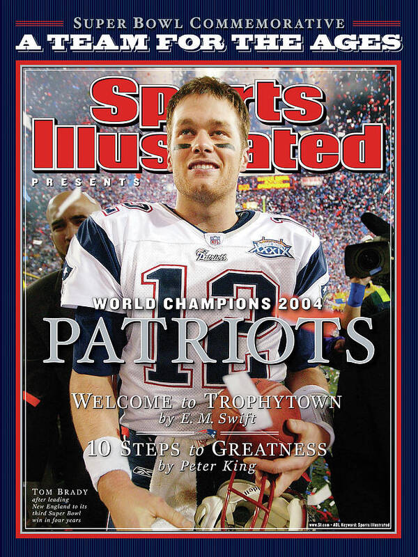 New England Patriots Art Print featuring the photograph New England Patriots, Super Bowl Xxxix Champions Sports Illustrated Cover by Sports Illustrated