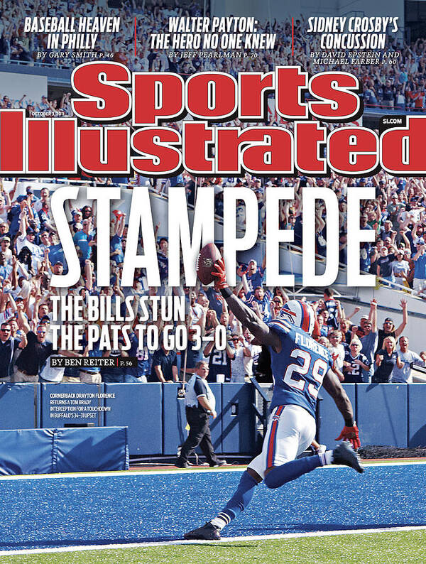 Magazine Cover Art Print featuring the photograph New England Patriots V Buffalo Bills Sports Illustrated Cover by Sports Illustrated