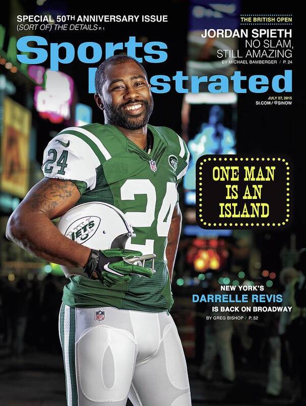 Magazine Cover Art Print featuring the photograph New York Jets Darrelle Revis Sports Illustrated Cover by Sports Illustrated