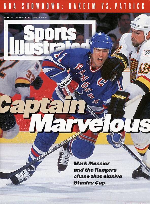 National Hockey League Art Print featuring the photograph New York Rangers Mark Messier, 1994 Nhl Stanley Cup Finals Sports Illustrated Cover by Sports Illustrated