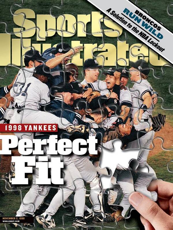 Magazine Cover Art Print featuring the photograph New York Yankees, 1998 World Series Sports Illustrated Cover by Sports Illustrated