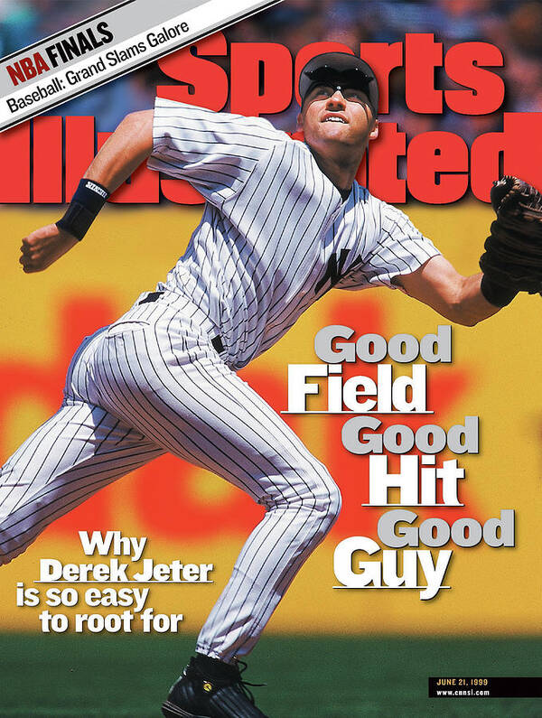 Magazine Cover Art Print featuring the photograph New York Yankees Derek Jeter... Sports Illustrated Cover by Sports Illustrated