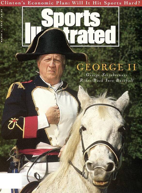 Horse Art Print featuring the photograph New York Yankees Owner George Steinbrenner Sports Illustrated Cover by Sports Illustrated