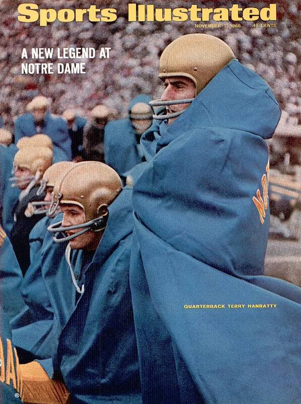 Magazine Cover Art Print featuring the photograph Notre Dame Qb Terry Hanratty... Sports Illustrated Cover by Sports Illustrated