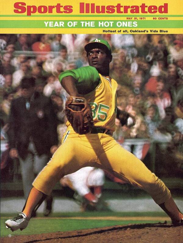 Magazine Cover Art Print featuring the photograph Oakland Athletics Vida Blue... Sports Illustrated Cover by Sports Illustrated