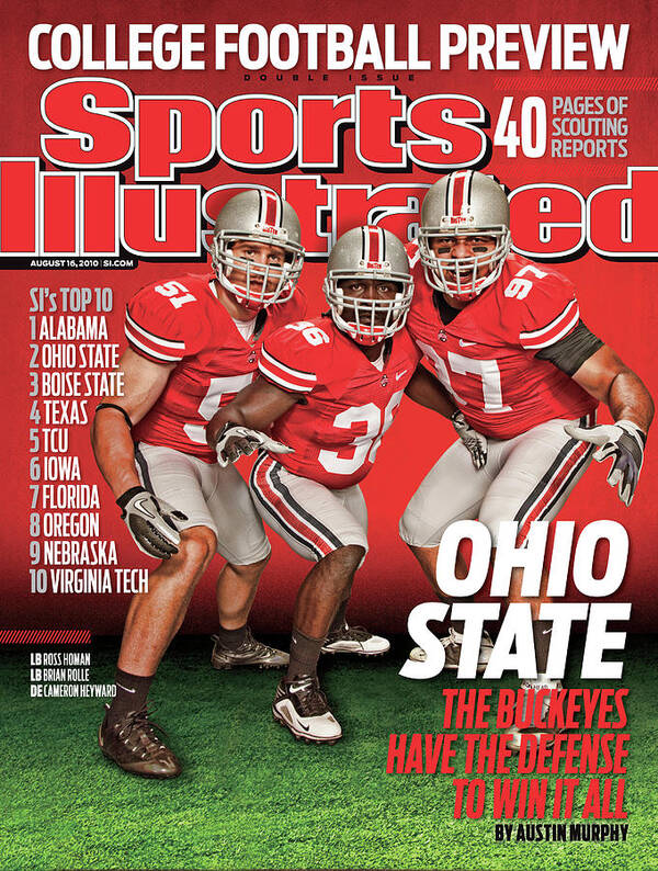 Season Art Print featuring the photograph Ohio State University, 2010 College Football Preview Issue Sports Illustrated Cover by Sports Illustrated
