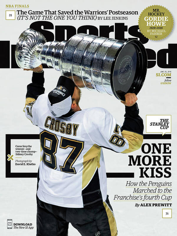 Magazine Cover Art Print featuring the photograph One More Kiss How The Penguins Marched To The Franchises Sports Illustrated Cover by Sports Illustrated
