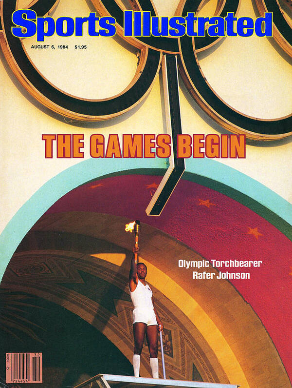 Magazine Cover Art Print featuring the photograph Opening Ceremony, 1984 Summer Olympics Sports Illustrated Cover by Sports Illustrated