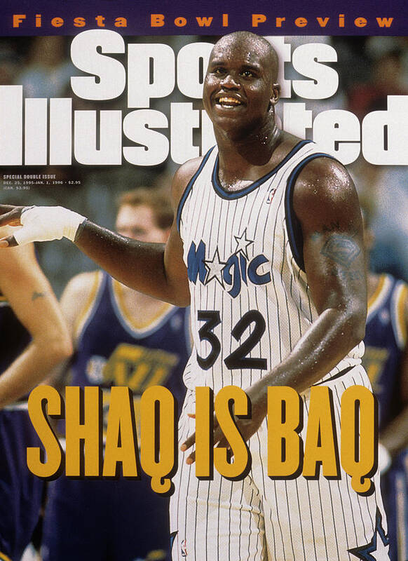Magazine Cover Art Print featuring the photograph Orlando Magic Shaquille Oneal... Sports Illustrated Cover by Sports Illustrated