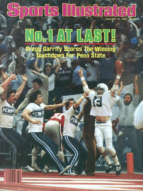 1980-1989 Art Print featuring the photograph Penn State Gregg Garrity, 1983 Sugar Bowl Sports Illustrated Cover by Sports Illustrated