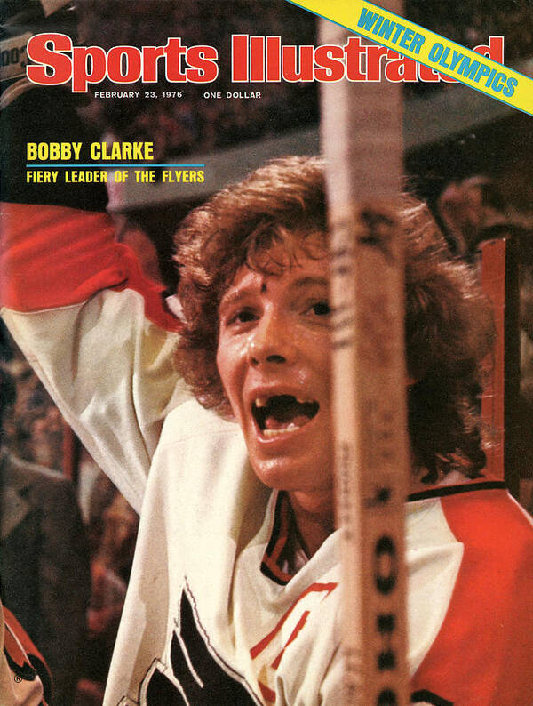 Magazine Cover Art Print featuring the photograph Philadelphia Flyers Bobby Clarke Sports Illustrated Cover by Sports Illustrated